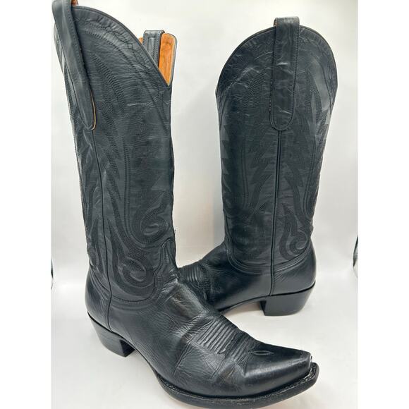 OLD GRINGO WESTERN LEATHER BLACK COWGIRL BOOTS MEXICO WOMEN’S 7.5 B - Picture 10 of 13